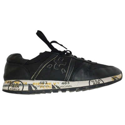 Pre-owned Premiata Leather Low Trainers In Black