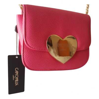 Pre-owned Camomilla Tweed Handbag In Pink