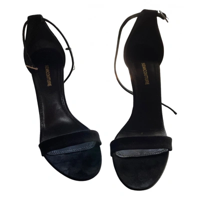 Pre-owned Semicouture Sandals In Black