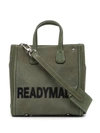 READYMADE EMBROIDERED-LOGO MILITARY SHOULDER BAG