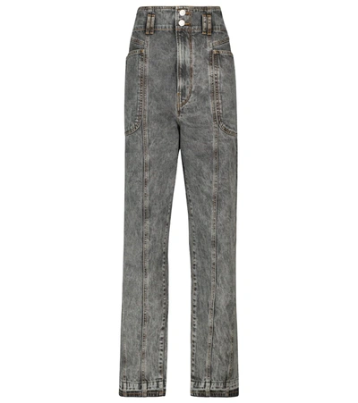 Isabel Marant Étoile Tess High-rise Slim Boyfriend Jeans In Grey