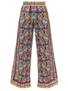 La Doublej Matisse-print Silk-twill Palazzo Trousers In Matisse Placée