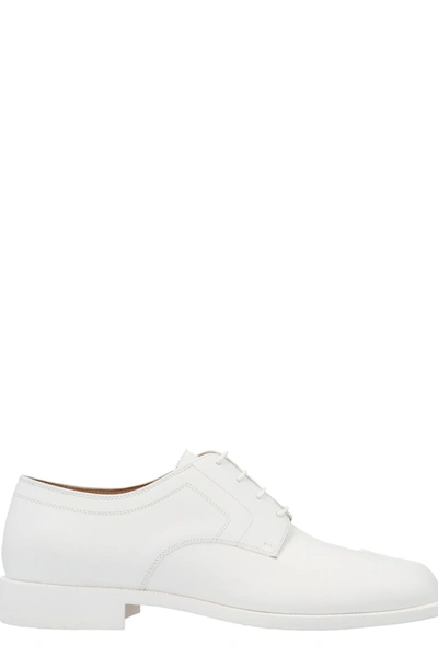 Maison Margiela Tabi Split-toe Rubber Derby Shoes In White