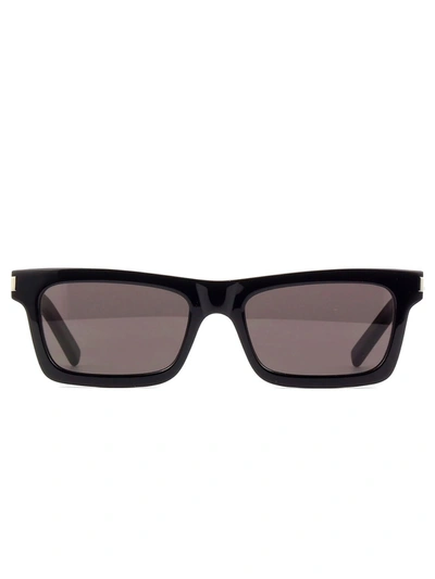 Saint Laurent Eyewear Rectangular Frame Sunglasses In Black