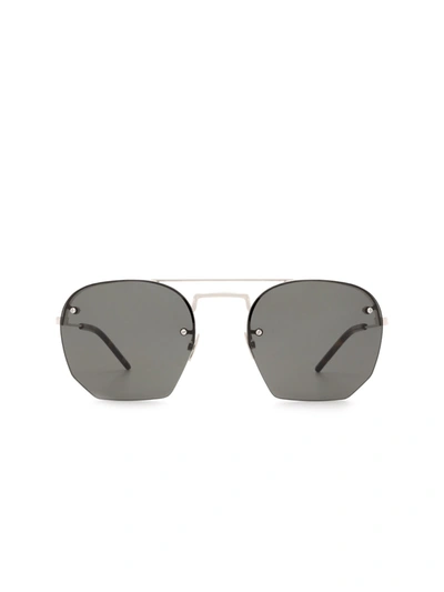 Saint Laurent Sl 422 Sunglasses In Silver