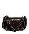 BOTTEGA VENETA SMALL TEXTURED LEATHER BEAK CROSS-BODY BAG,17247898