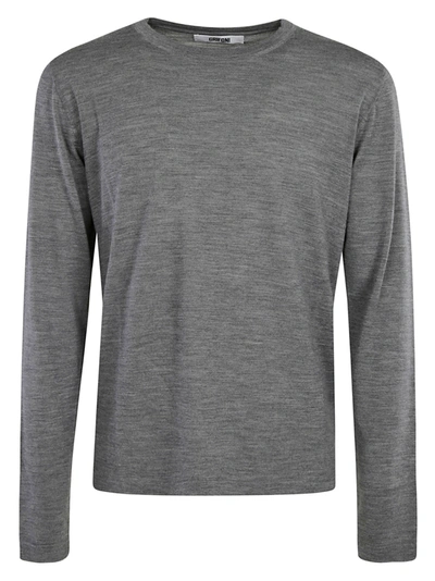Mauro Grifoni Regular Plain Sweater In Medium Grey