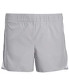 Ideology Big Girls Core Woven Shorts, Created For Macy's In Shark Fin