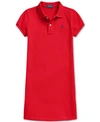 Polo Ralph Lauren Big Girls Cotton Mesh Polo Dress In Rl 2000 Red