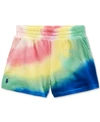 POLO RALPH LAUREN TODDLER GIRLS TIE-DYE SPA TERRY SHORTS