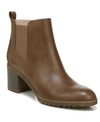 Lifestride Mesa Block Heel Bootie In Whiskey Faux Leather