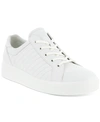Ecco Soft Classic Leather Sneaker In White