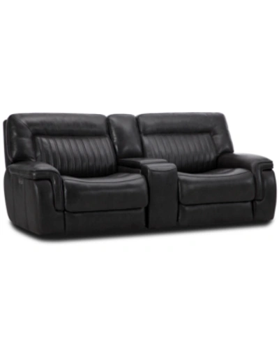 Furniture Thaniel 3-pc. Leather Sofa With 2 Power Recliners And 1 Usb ...