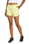 Nike Sportswear Essential Women's Dance Shorts In Light Zitron