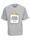 Opening Ceremony Lightbulb Box Logo T-shirt In Grey Mel