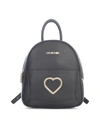 LOVE MOSCHINO GRAINED PU BACKPACK,JC4321PP0DKP1 00A FANTASY COLOR BLACK