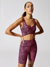 CARBON38 SWIRLY LEOPARD PRINTED TWIST FRONT CAMI