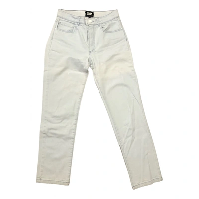 Pre-owned Bimba Y Lola Straight Jeans In Blue