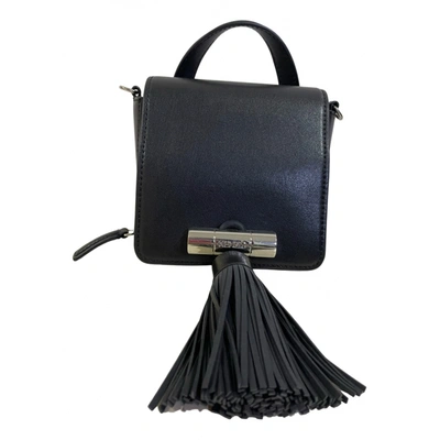 Pre-owned Kenzo Leather Crossbody Bag In Black