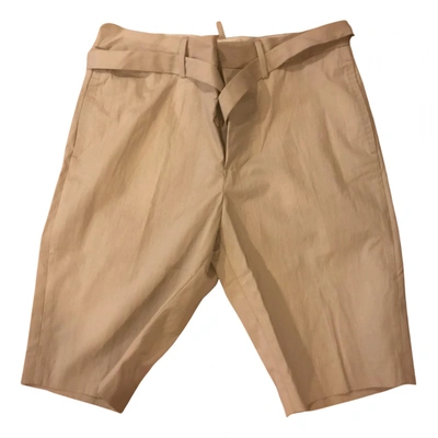 Pre-owned Dsquared2 Shorts In Beige