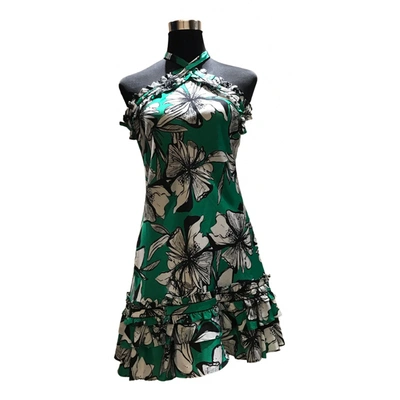 Pre-owned Alexis Mini Dress In Green