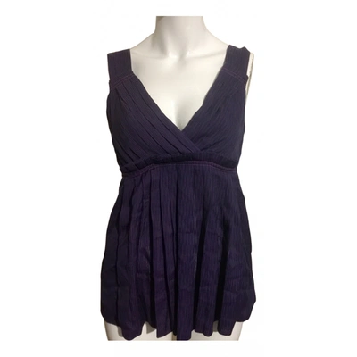 Pre-owned Marc By Marc Jacobs Silk Camisole In Purple