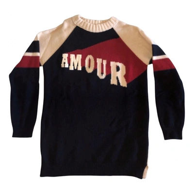 Pre-owned Tommy Hilfiger Wool Jumper In Navy
