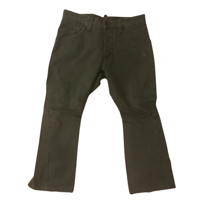 Pre-owned Dsquared2 Trousers In Khaki