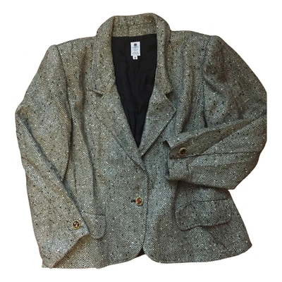 Pre-owned Emanuel Ungaro Wool Suit Jacket In Grey