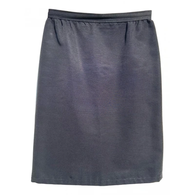 Pre-owned Emanuel Ungaro Mini Skirt In Black