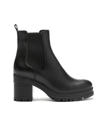 La Canadienne Paxton Leather Bootie 1 In Black