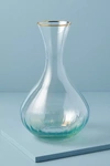Anthropologie Waterfall Carafe In Blue