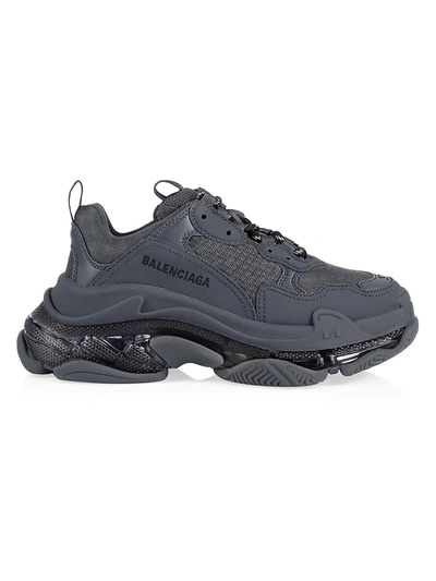 Balenciaga Triple S Clear Sole Sneakers In Ombre Blue