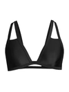 Ramy Brook Starla Triangle Bikini Top In Black