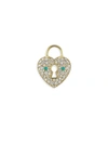JENNA BLAKE WOMEN'S 18K YELLOW GOLD, TURQUOISE & WHITE DIAMOND HEART CLASP,400014013428