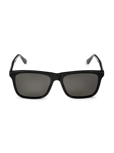 Gucci Babies' Web 57mm Square Sunglasses In Black