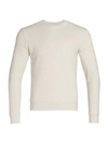 Saks Fifth Avenue Collection Hookup Crewneck Sweater In Heathered White