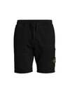 Stone Island Mens Black Brand-patch Cotton-jersey Shorts S