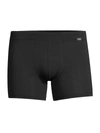Hanro Natural Function Stretch-jersey Boxer Briefs In Deep Black