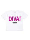 DOLCE & GABBANA BABY GIRL'S "DIVA" GRAPHIC T-SHIRT,400014520302