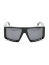 Off-white Alps 145mm Shield Sunglasses In Black Dark Grey