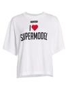 Dolce & Gabbana Supermodel Print Oversized T-shirt In White