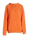 Atm Anthony Thomas Melillo Cotton Pullover Hoodie In Clementine