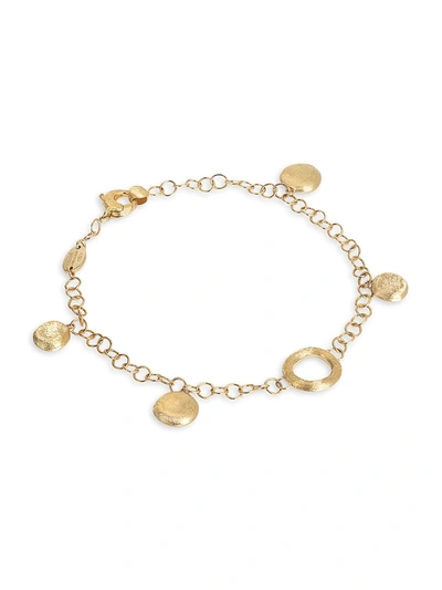 Marco Bicego 18k Yellow Gold Jaipur Textured Disc Charm Bracelet