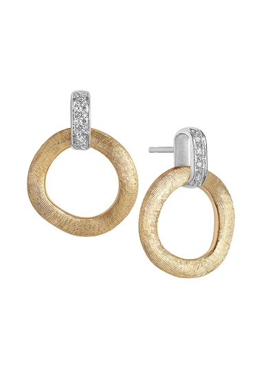 Marco Bicego Women's Jaipur Two-tone 18k Gold & Diamond Drop Earrings In Yellow Gold