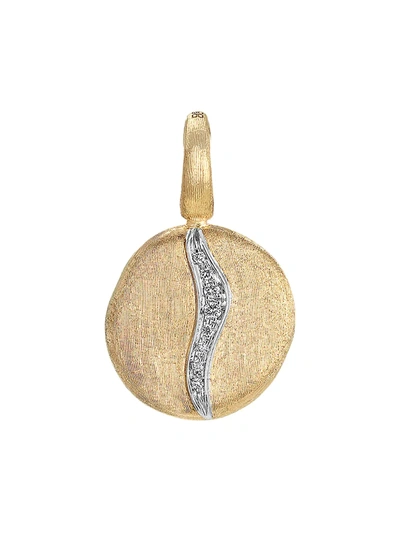 Marco Bicego Jaipur 18k Yellow Gold Small Diamond Accent Pendant In Gold/white