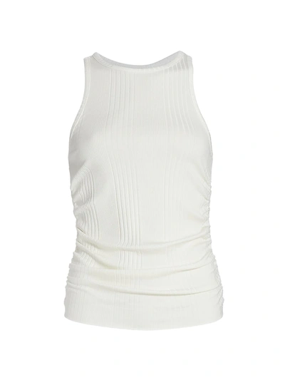 Nsf Nastasia Shirred Side Tank In Soft White