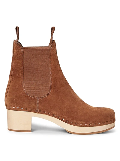 Loeffler Randall Raquel Leather Chelsea Ankle Booties In Brown