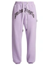 PALM ANGELS CURVED LOGO SWEATPANTS,400014715673