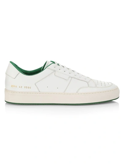 Common Projects Vince Edwards Leather Tennis Shoes In White